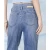 Import Two-button Wide-leg Jeans for women 2023 Summer New High-Waisted Straight tube Slim pants 0159A from China