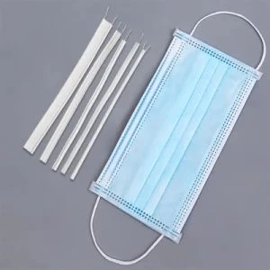 Accessories for Face Mask, Single Metal Nose Wire for Disposable Face Masks, Elastic Rope for Face Mask Nose Bridge Bar