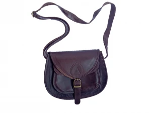 Leather Brown Sling Bag For Women
