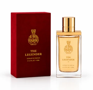 THE LEGENDER Extrait de Parfum 110ml – Premium Unisex Luxury Perfume with Oud, Amber, Citrus & Bergamot
