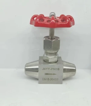 Butt welded needle valve