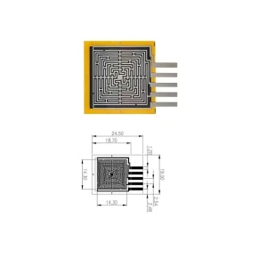 FSR Single Zone Sensor Thickness 0.3mm Trigger Force 10g Thin Film Pressure Senor