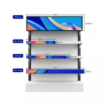 23.1 Inch Hot Sales Video Game Player Cases Stretched Bar Lcd Display Digital Screen