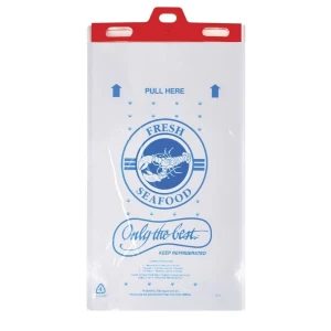 Custom Printed Seafood Poly Header Bags
