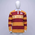 Custom Rugby Polo shirt Front on Applique Embroidery Cotton Fleece Men's Polo Shirt