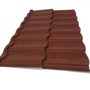 Wholesale Stone Chip Coated Metal Shingle Roof Tiles for South Africa