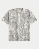 Men Heavyweight Camo Crew T-Shirt