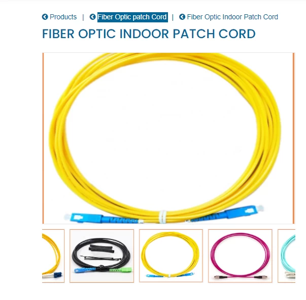 Buy Fiber Optic Indoor Patch Cord from Nantong Guangyi communication
