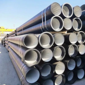 China Factory Black Paint Class K7 K8 K9 Ductile Cast Iron Pipe ISO2531 Spigot Pipe Specifications