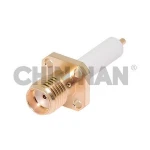 SMA 27G connector - SMA 27G Square Flange Mount Jack Receptacle