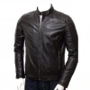 Men's real leather jacket