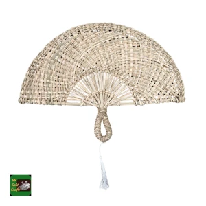 Seagrass Handfan Eco Friendly Woven Palm Leaf Great For Beach Parties And Wall Art Decor Made In Vietnam Bulk Supply