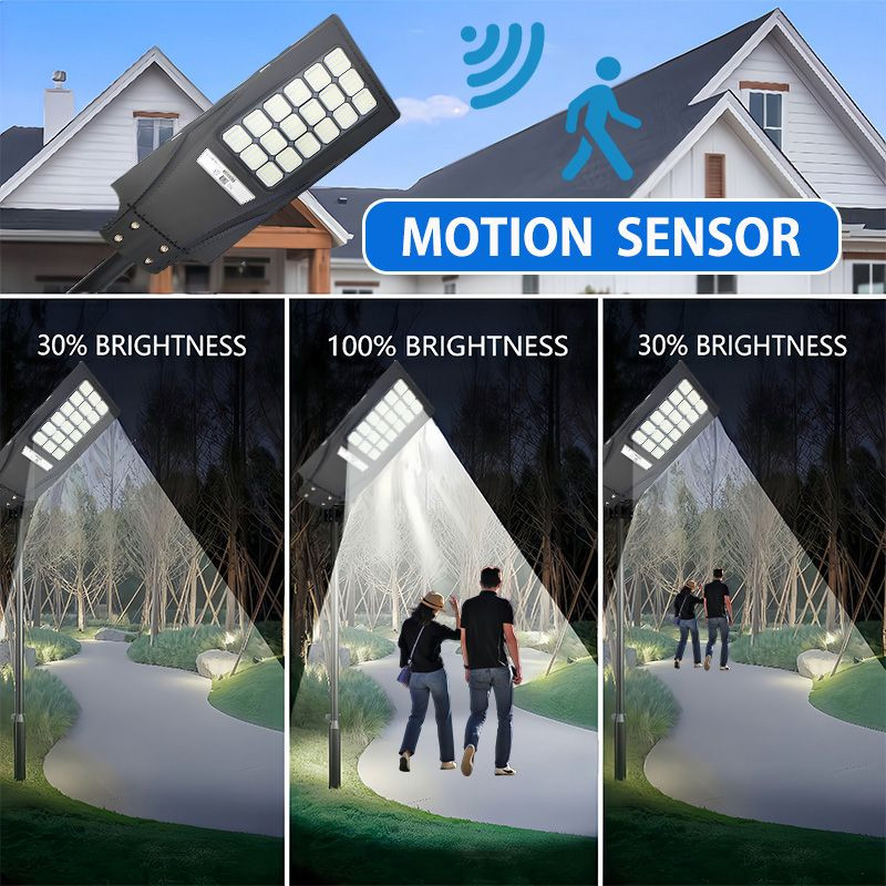 Buy Solar Led Street Light With Pir Motion Sensor Automatic On/off ...
