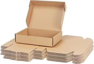 Wholesale factory price eco friendly brown kraft paper corrugated paper packaging box shipping mailer box