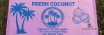 Semi husked coconut