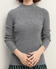 100% Wool turtleneck sweater women fashion