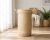 Import Handwoven Palm Leaf Laundry Basket with Lid | Natural Woven Hamper | Handmade Tunisian Storage Basket | Boho Home Decor from Tunisia