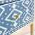 Import Ikat Bone Inlay Bedside Drawer Table Blue from India
