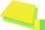 Import 4cm Yellow Green Reversible Gym Foam Fitness Mat 40"x40" from China
