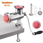 table top stainless steel manual meat mincer chopper grinder #5 #8 #10 #12 #22 #32