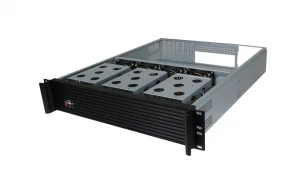 2U server case chassis Standard 19 "Rackmount Server Chassis The chassis uses 1.0mmSGCC, and the front panel, mounting ears and handles are made of aluminum.