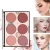 Import 6 Colors Make Up Private Label Blush Palette from China