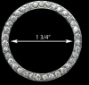 1 3/4" Rhinestone O-Ring :230024 (Colors Available: 2)