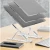 Import 10 Level Portable Adjustable Laptop Stand ABS Plastic Folding On Desk Laptop Support Foldable Vertical Plastic ABS Laptop Stand from China