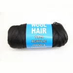 100% Acrylic Hand & Machine Knitting Brazil wool hair Yarn for African Synthetic Braiding Hair threading cheap price 80g/roll