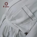 100% Cotton Waffle bath Robe/Unisex Waffle Bathrobe Massage Robe
