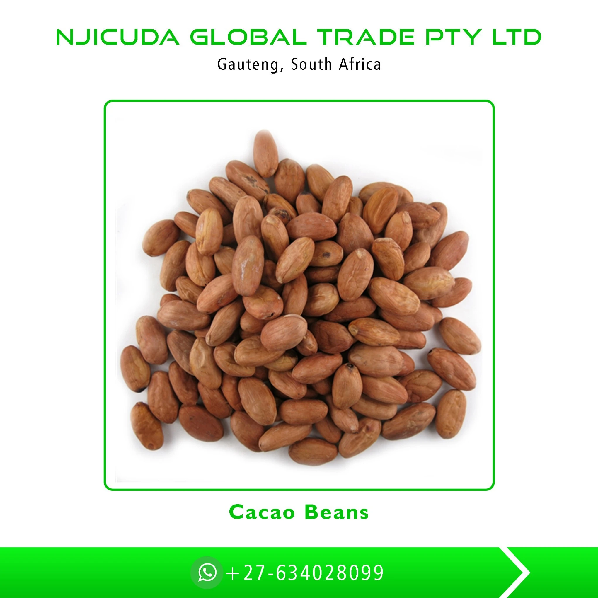 100% Organic Certified Cacao Beans