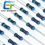 100 pcs/Bag Metal Film Resistor 1/4W Resistance 1% 1K 2K 4.7K 10K 100K 220K 220ohm 330ohm 680ohm 1M Resistor 0.25W