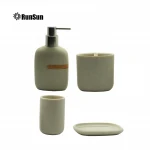 100% resin accessories bathroom set hotel bathroom set
