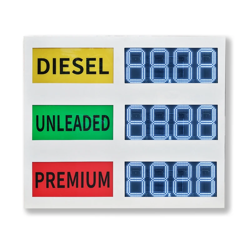 10inch petrol station digital sign LED price board/LED display