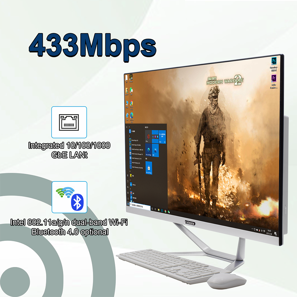 Buy 10th Gen All In One Pc Intel I5 10210u I7 10510u Ddr4 Ram 23.8 Inch ...