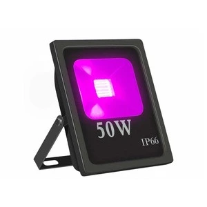 10W 30W 50W 100W 200W 300W 85V-265V IP66  purple 365nm UV LED Blacklight Flood Light  led uv flood light
