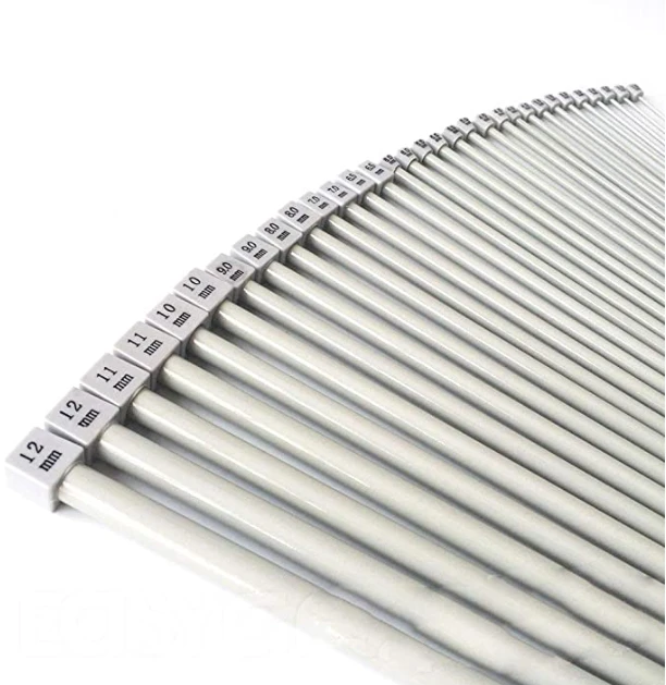 11 pairs/set 35cm Stainless steel  Straight Knitting needles set DIY Weave Tools Sewing Accessories