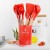 Import 12 Pieces In 1 Set Cooking Tools Kitchenware Soft Silicone Kitchen Tools Utensil Set Kitchen Accessories With Wooden Handles from China