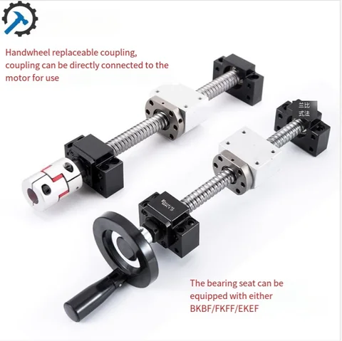 Buy 12/16/20/25/32 Left And Right Rotation Two-way Ball Screw Double ...