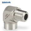 1/2NPT Male Female Stainless steel 316/316L Monel,Duplex,C276 6Mo 6000 Psi Instrument Pipe Fittings Street Elbow
