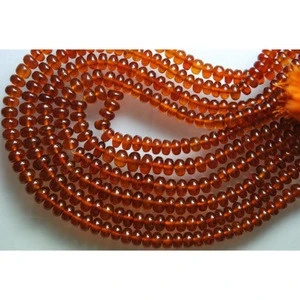 14 Inches Excellent quality Hessonite roundel faceted wholesale beads