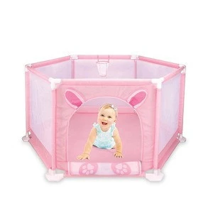 146cm Kids Safety Playpen Toddler Ball Pool Indoor Outdoor Portable Soft Children Play Fence With Cute Rabbit Pattern