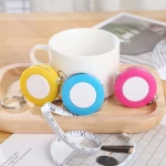 150cm/60" Custom Logo Round Retractable Tailor Keychain Tape Measure Plastic snail Measuring Tape with Keyring