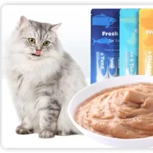 15g Cat Strips Snacks Chicken tuna Salmon 3 flavors Kittens Snack Treats wet cat food Cat Treats