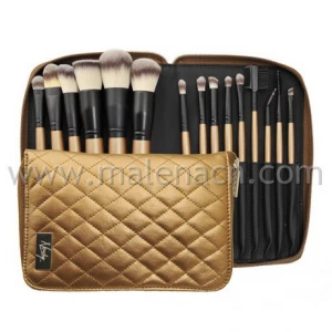 15PCS Professional Makeup Brushes with Zipper Pouch