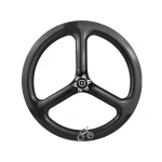 16 Inch 349 Tri Spoke Carbon Wheelset 100/135mm Disc Brake Clincher 3 Spoke Wheels 349 32mm * 25mm 16" Three Spoke Wheelset