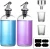 Import 16 Ounce Clear Glass Mouthwash Dispenser Boston Round Bottles with Pour Spout Shot Funnel and Labels from China