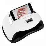 168W LED Curing Light Nail Art Lamp Professional nail lamps with Mobile phone holder uv lamp led nail