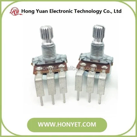 Buy 16mm Single Gang Pcb Mount Audio Volume Control Rotary ...