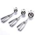 Import 1pc 4cm Ice Cream Spoon Useful Stainless steel Ice Cream Scoop Cookies Dough  Spoon Watermelon Spoon from China